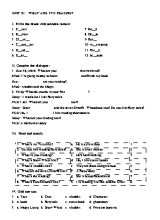 Bài tập Tiếng anh lớp 5 - Unit 8 What are you reading